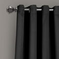 thumbnail image 4 of Lush Decor Rideaux-Grommet Panneau avec Doublure Occultante Isolé, 95 "L Paire, Noir, 4 of 10
