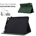 thumbnail image 3 of Embossed Folio Flip Smart Case Cover for iPad mini 1/2/3/4/5, Premium PU Leather Kickstand Card Slots Magnetic Auto Sleep / Wake with Pen Slot Case for iPad mini 1/2/3/4/5, Green, 3 of 5