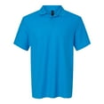 thumbnail image 5 of Gildan Men's Softstyle Pique Polo Shirt, Short Sleeve, Modern Classic Fit, Sapphire, S-4XL, 1-Pack, 5 of 5