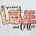 thumbnail image 3 of CafePress - All You Need Is Love And Coffee T Shirt - Men's Classic Graphic T-Shirt, 3 of 4