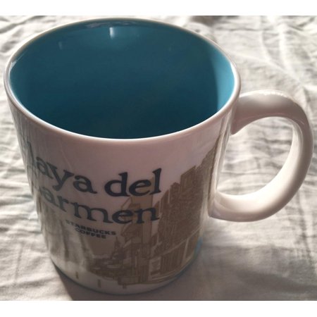 Starbucks 2008 Global Icon Series Playa del Carmen 16 ounce collector coffee mug NEW