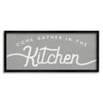 thumbnail image 5 of Stupell Industries Gather in the Kitchen Sign Rustic Family Phrase Food & Beverage Painting Gray Framed Art Print Wall Art, 13 x 30, 5 of 5