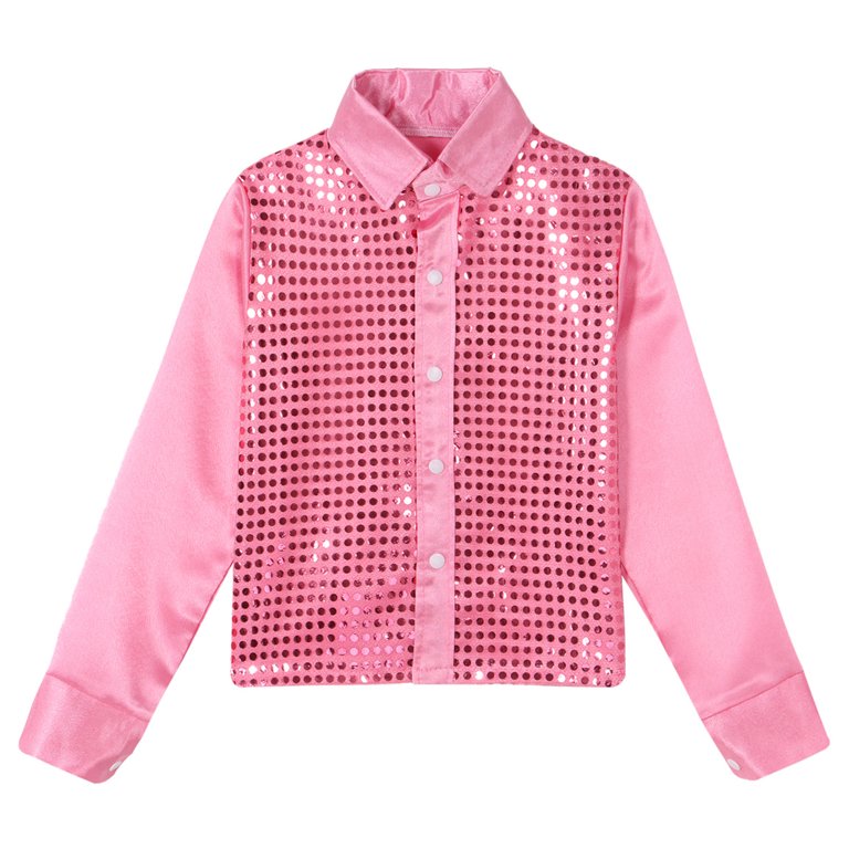 Sequin Collar Shirt – DanceBoxNZ