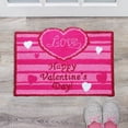 thumbnail image 2 of Hearth & Gear Valentine's Day Wool Unique Shape Rug Create A Cozy Atmosphere At Home Warm Your Hearts & Home Holiday Your Floor With Themed 7x5 Rug Large Thick Rugs for Living Room Blankets under 20, 2 of 7