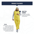 thumbnail image 3 of Insulated Sleeping Bag Liner – Mummy Shape, Sulphur Yellow, Regular Compact (78 x 31.5), Thermolite Fill, Drawstring Closure, Winter and 3-Season Use, 3 of 7