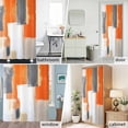 thumbnail image 6 of Orange Graffiti Fabric Shower Curtain Abstract Art Washable Shower Curtains for Bathroom, Waterproof Bath Curtain with Hooks Home Decor 72x84in, 6 of 8