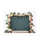 thumbnail image 3 of Paquete de 2 plantas de flores artificiales de corona de vid de rosa falsa para hotel, boda, fiesta en casa, jardín, artesanía, arte deco rosa (16 pies) Zhivalor SNFLD1712, 3 of 4