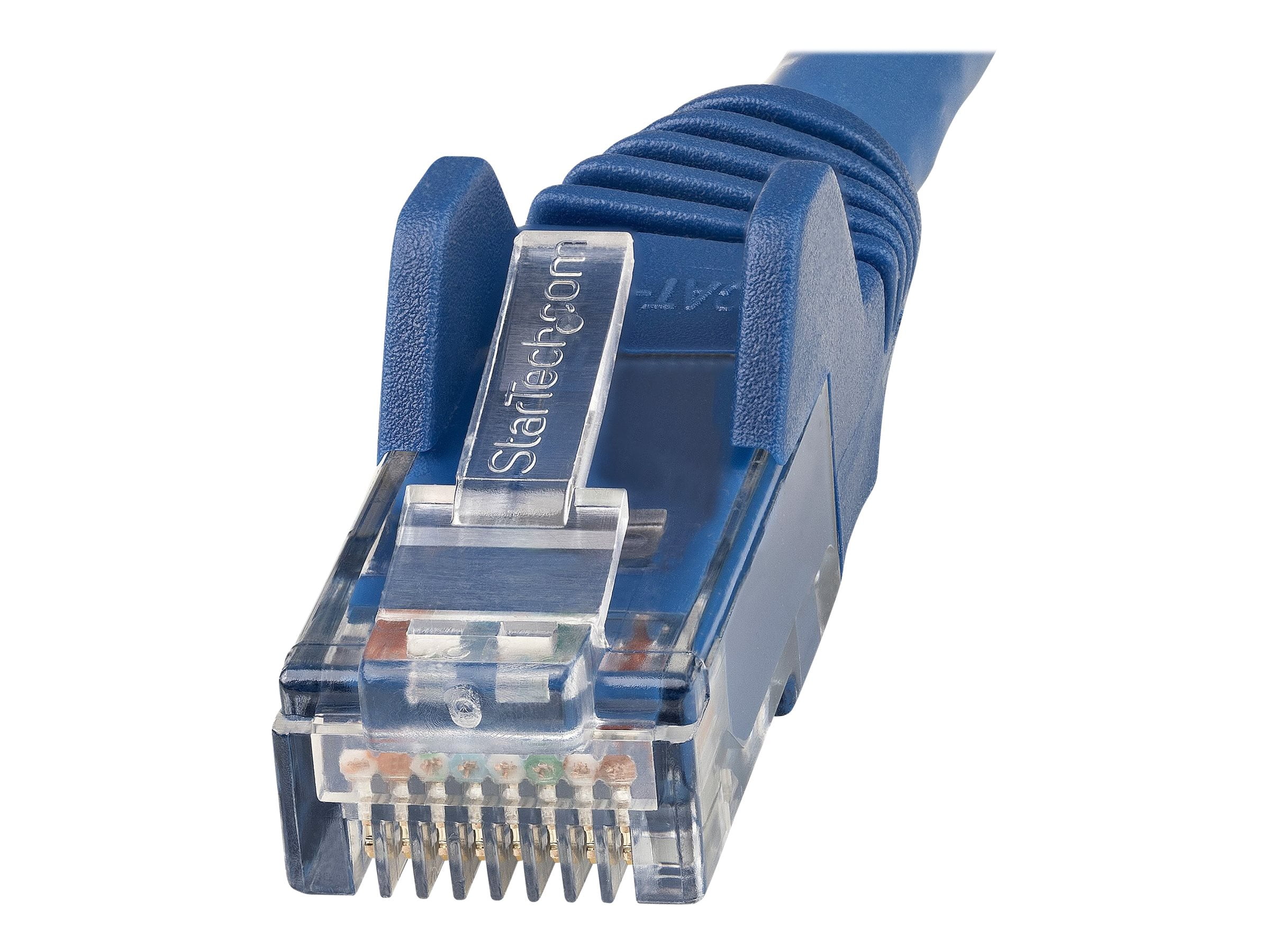 StarTech 35ft (10.7m) CAT6 Ethernet Cable - LSZH (Low Smoke Zero Halogen) - 10 Gigabit 250Mhz 100W PoE RJ45 UTP Network Patch Cord Snagless w/Strain Relief - Blue CAT 6 ETL Verified (N6LPATCH35BL)