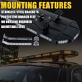 thumbnail image 2 of Xprite BLACK HAWK Series 48-Inch Emergency LED Light Bar: High-Intensity, 360° Coverage, 15 Strobe Patterns, Weatherproof & Easy Installation - Ideal for Cars, Trucks, and Snow Plows, 2 of 5
