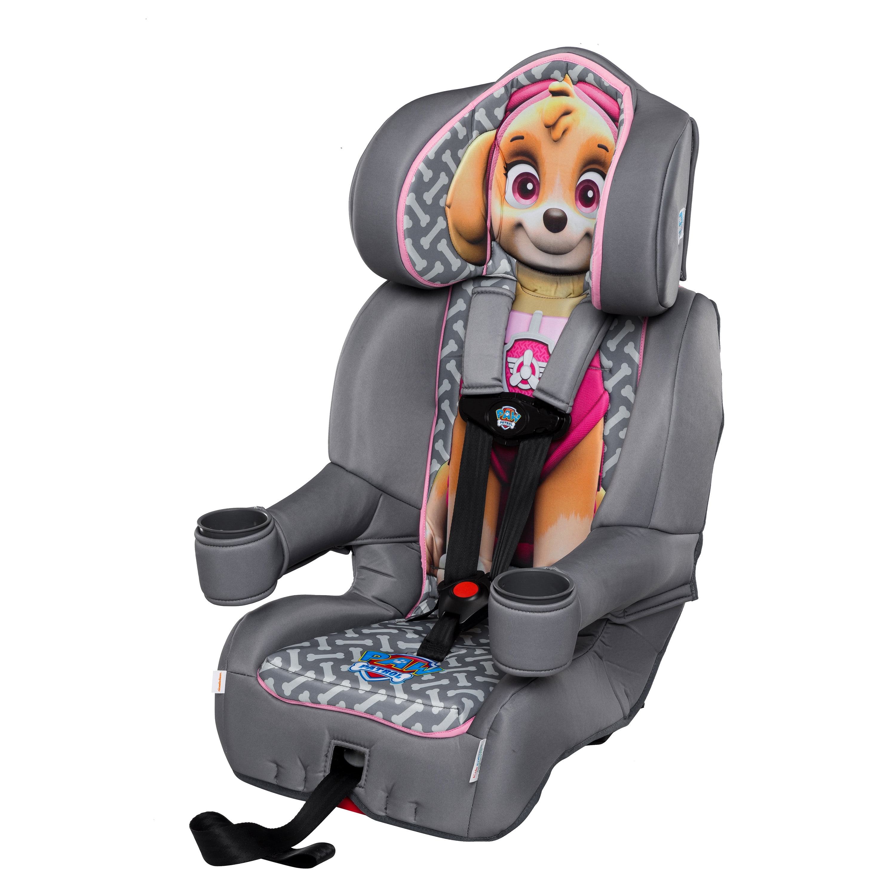 KidsEmbrace Skye Paw Patrol 2-in-1 Combination Harness to Booster Car Seat, Forward-Facing Harness, Booster, Multi-Position Headrest, Toddler