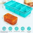 thumbnail image 6 of 2-Pack Silicone Freezer Tray with Lid - 1 Cup Silicone Food Freezer Tray - Large Ice Cube Freezer Molds - Soup, Sauce, leftovers, Homemade Meal Prep Freezing Kitchen Storage Containers, 6 of 6
