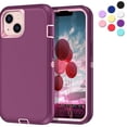 thumbnail image 1 of Entronix Funda Resistente para iPhone 14 Pro, Triple Capa, Resistente a Golpes y Anticaídas, Color Morado, 1 of 6