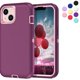 thumbnail image 1 of Entronix Funda Resistente para iPhone 14 Plus, Triple Capa, Resistente a Golpes y Anticaídas, Color Morado, 1 of 6