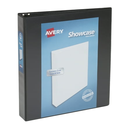 UPC: 0077711196506 | Avery Economy Showcase View 3 Ring Binder  1.5  Round Rings  Black
