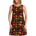 thumbnail image 1 of Xecao Robes d'Été pour Femmes Décontractées Robes de Plage Sans Manches T-Shirt Robe Évasée avec Poches, 1 of 7