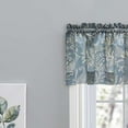 thumbnail image 2 of Ellis Curtain Lexington Leaf Pattern on Colored Ground Tailored Valance 58"x15" Blue, 2 of 4