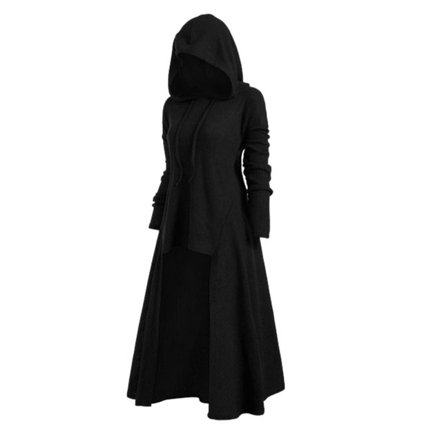 Minnieouse La sudadera que hace punto de la túnica casual acogedora y de moda del poliéster para los puentes de las mujeres se viste caliente conjuntos de ropa negro S