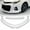 Painted White, variant on Stay Tuned Performance For 2014-2016 Toyota Corolla Type-S GT-Style Matt Black Front Bumper Spoiler Lip