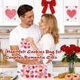 thumbnail image 4 of 200PCS 5.5x5.5inch Valentine Cellophane Bags, Lovely Clear Red Pink Heart Printed Cookie Bags, Self Adhesive OPP Treat Bag for Cookie Bakery Present Gift Goodies DIY Candy Decorating Bags, 4 of 4
