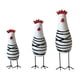 thumbnail image 1 of Juego de 3 figuras decorativas de pollo de madera, esculturas modernas de animales, estatuas para decoración de alféizares de ventanas, hogar, etc., 1 of 9
