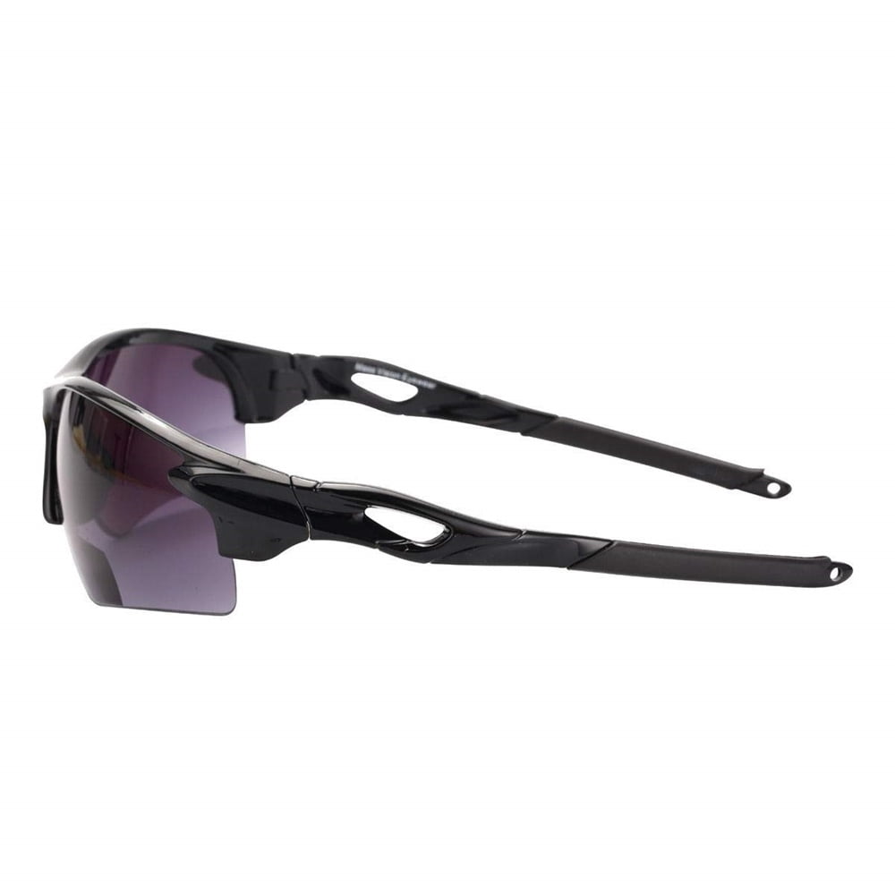 "The Athlete" 2 Pair Polarized Lightweight Sport Wrap Bifocal Sunglasses - Black/Tortoise - 2.00