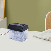 Miumaeov Micro Cut Paper Shredder, Portable Desktop Paper Strip-Cut, Dual Use Shredder Battery&USB Powered, Mini Paper Cutting Machine for Office School Home, Fast Cutting, A5& A4