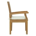 thumbnail image 6 of Modway Marina 9 Piece Outdoor Patio Teak Dining Set in Natural White, 6 of 7