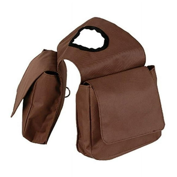 Jacks 1685-BR Nylon Horn Bag, Brown