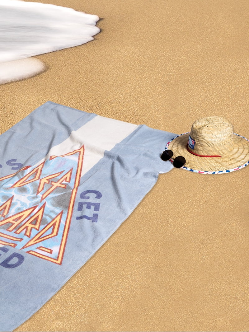 Def Leppard Rock Band Cotton Blend Graphic Print Quick Dry Beach