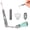 Silver-Rhinestone Style, variant on 3Pcs Metal Seam Rippers, European Vintage Carved Handle Stitch Remover Sharp Sewing Seam Thread Remover Stitch Unpicker With Threader Thimble