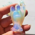 thumbnail image 6 of MATROOY 2" Natural Opal Hand Carved Angel Sculpture Home Garden Room Decor Crystal Gift, 6 of 8