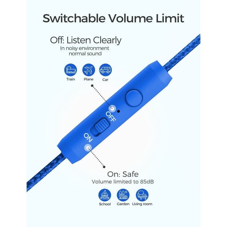 Mpow Children s Over Ear Headphones with 3.5mm Audio Splitter