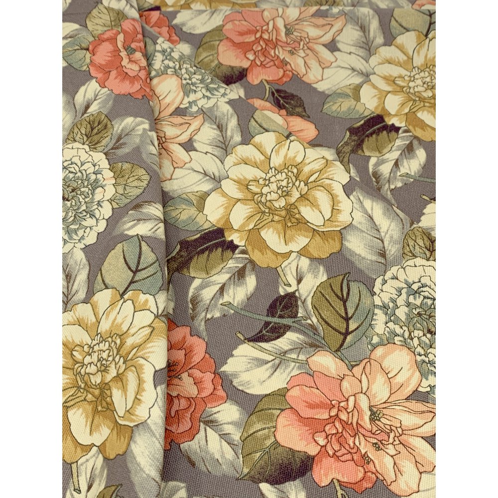 Waverly Inspirations 100 Cotton Duck 45" Width Garden Cocoa Color