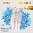 thumbnail image 3 of Gender Reveal Confetti Cannon - 4 Pack - Blue Biodegradable Gender Reveal Smoke Bombs and Butterfly Shape Confetti Poppers | Baby Gender Reveal Powder Cannons | Powder Blaster Gender Reveal Machine, 3 of 9