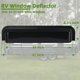thumbnail image 3 of RV Window Rain Deflector Guard & Sun Visor Shade, RV Window Blade Rain Sunroof Deflector Fits 32-37 inch Wide RV Sliding&Vertical Windows,Deflects Rain and Sun Protection for Camper Van Windows, 3 of 8