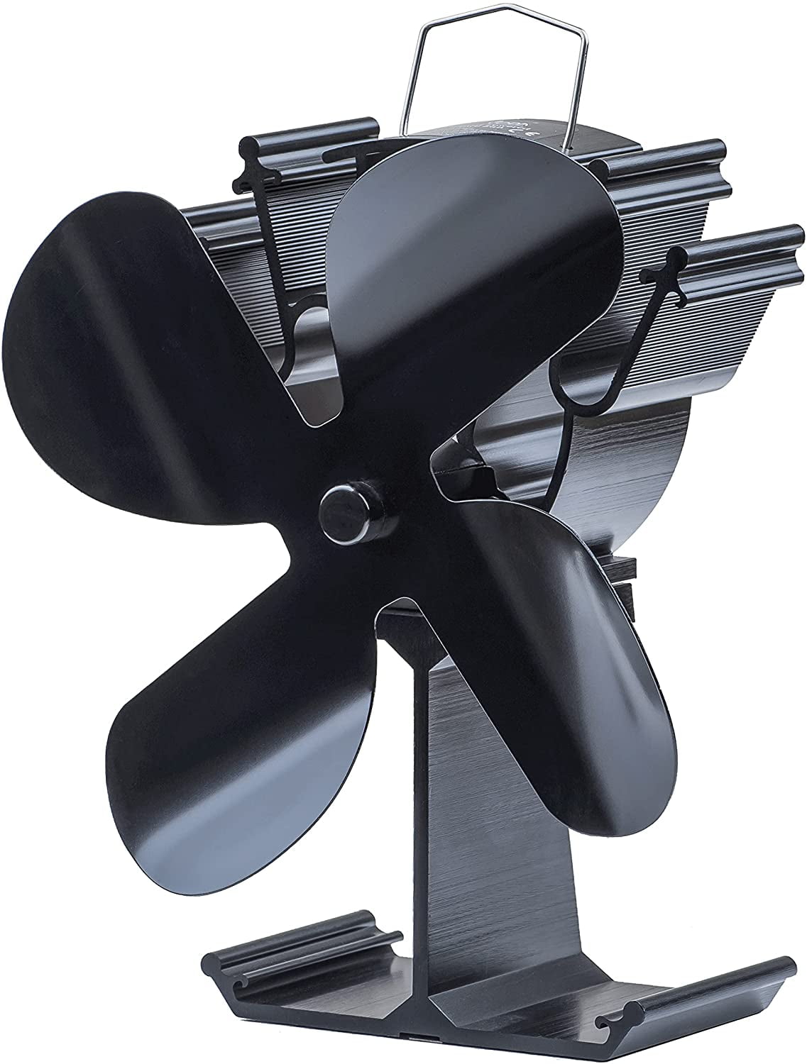 4 Blades Heat Powered Stove Fan New Designed for Wood /Log Burner/Fireplace,Eco Fans Silent Circulating Warm Air Saving Fuel Efficiently