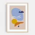 thumbnail image 2 of Lake Shore Shapes - Mixed Media Abstract Minimalist Modern Art Geometric Boho Pastel Mid-Century Modern Unframed Wall Art Print 20 x 28 inches, 2 of 57