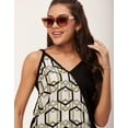 thumbnail image 5 of Moomaya Printed Spaghetti Strap Top, Sleeveless V-Neck Adjustable Tanks Camisole, 5 of 9