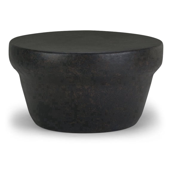 Simpli Home Garvy 33W Round Tapered Coffee Table