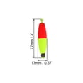 thumbnail image 2 of Uxcell Fishing Bobbers Floats 3.1x0.7" EVA Spring Foam Floats Weighted Bobbers Buoy Red Yellow 10Pcs, 2 of 7