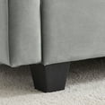 thumbnail image 4 of Lecut L Shaped Sofa Couch Velvet Modular Sectional Couch with Storage Seat Comfortable Reversible Sectional Sofa with Ottoman Gray, 4 of 7