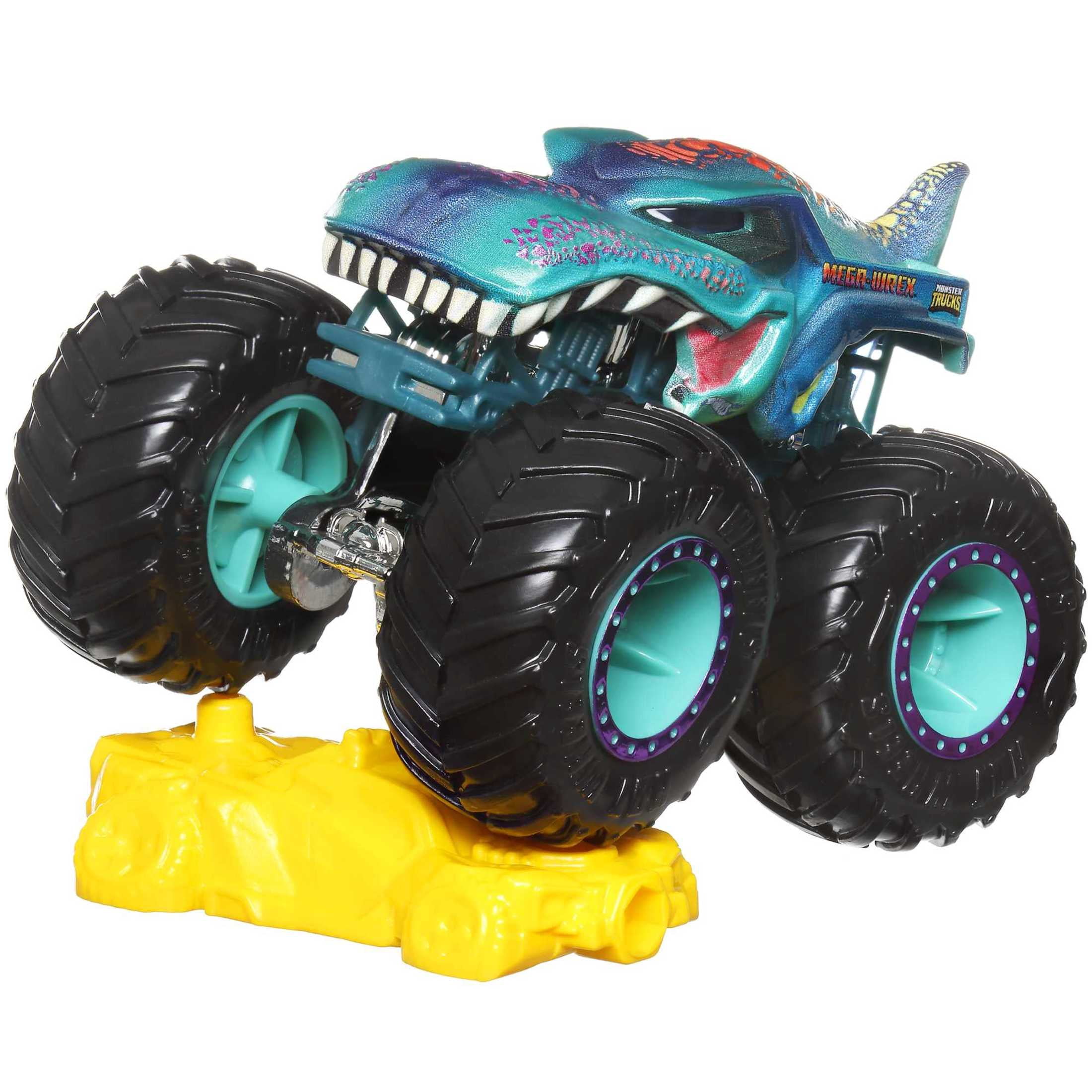 Hot Wheels Monster Trucks, 1:64 Scale Toy Truck & 1 Crushable Car (Styles & Colors May Vary, Items May Not Be Pictured)