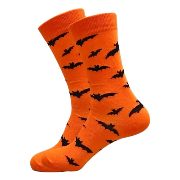 Bat Patterned Socks Size: Large (Men's Shoe Sizes 8-12)