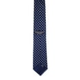 thumbnail image 3 of ROMARIO MANZINI SKY BLUE, ROYAL BLUE ON NAVY CONSERVATIVE PRINTED DESIGN Standard Necktie, 3 of 3