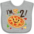 thumbnail image 3 of Inktastic Im Two Pizza Birthday Party Boys or Girls Baby Bib, 3 of 4