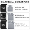 thumbnail image 5 of IR Imperial Rooms 3 Piece Quilt Set Chevron Bedding Microfiber Soft Bedspread with 2 Pillow Shams Silver Queen, 5 of 12