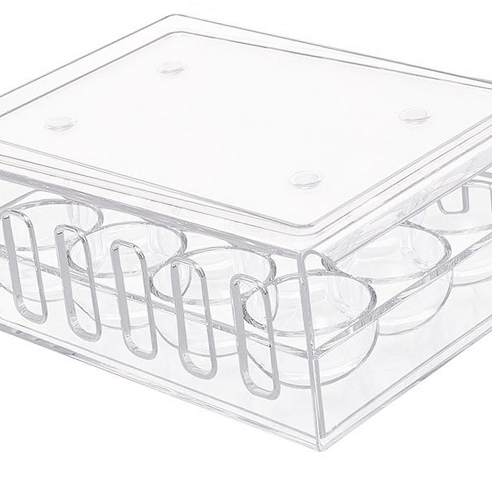 Nishiyuenyi Egg Container Fridge Storage Box Egg Basket Organiser Egg Fresh Storage Box with 12 Grids
