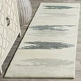 thumbnail image 2 of SAFAVIEH Soho Barclay Abstract Wool Area Rug, Ivory/Grey, 6' x 6' Square, 2 of 8