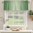 thumbnail image 3 of Green Ombre Valances for Windows, Decorative Rod Pocket Window Valance Curtains, Modern Gradient Abstract Art Short Curtain Drapes for Kitchen/Bathroom/Living Room, 2 Panels, 54" W x 18" L, 3 of 8