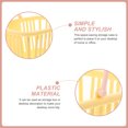 thumbnail image 3 of Miangastore 3 Pcs Bathroom Drainage Toiletry Organizers Plastic Storage Organizer Baskets With Handles, 3 of 8